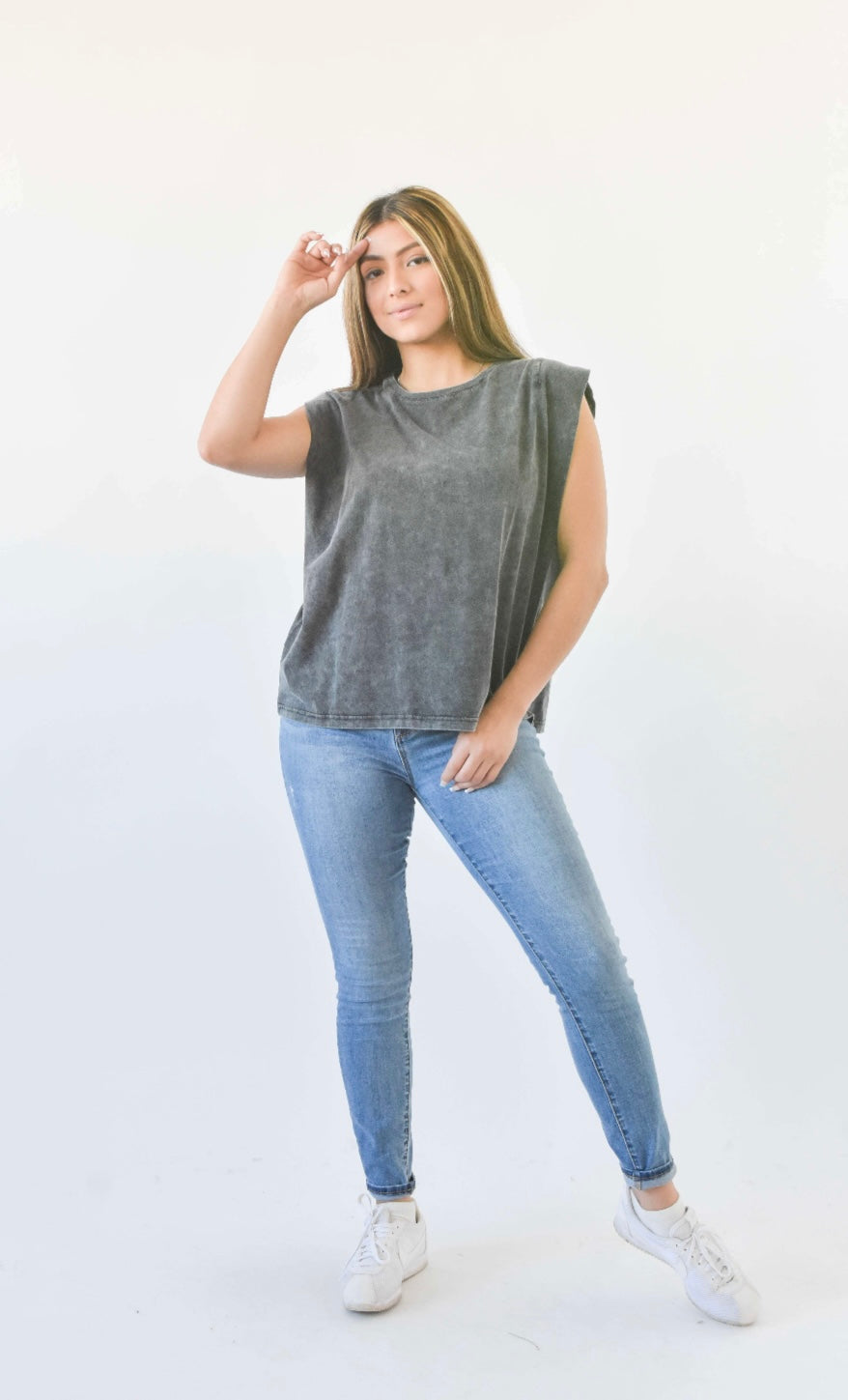 Mineral Washed Muscle Tee
