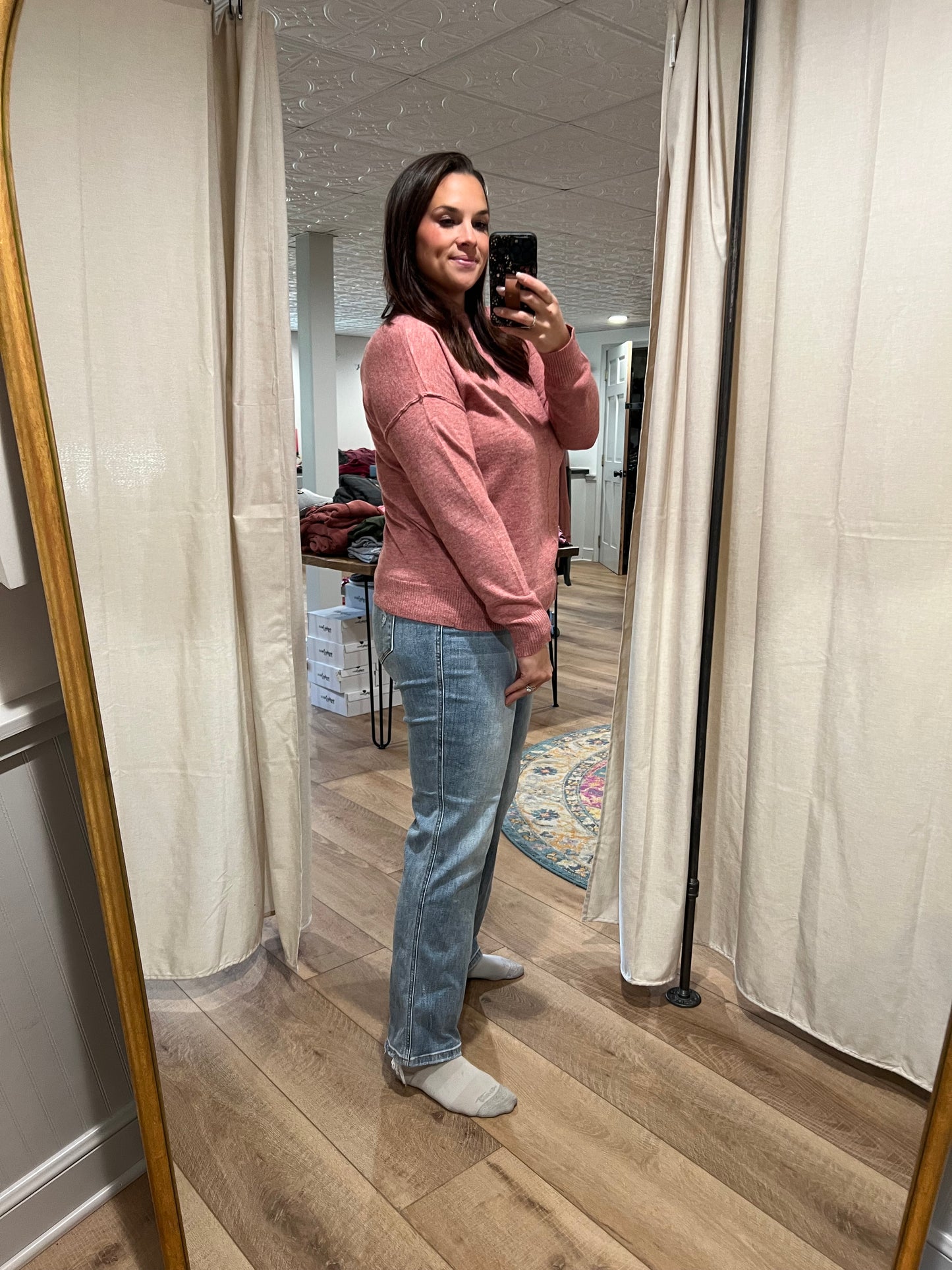 **Judy Blue Cell Phone Pocket Dad Jeans