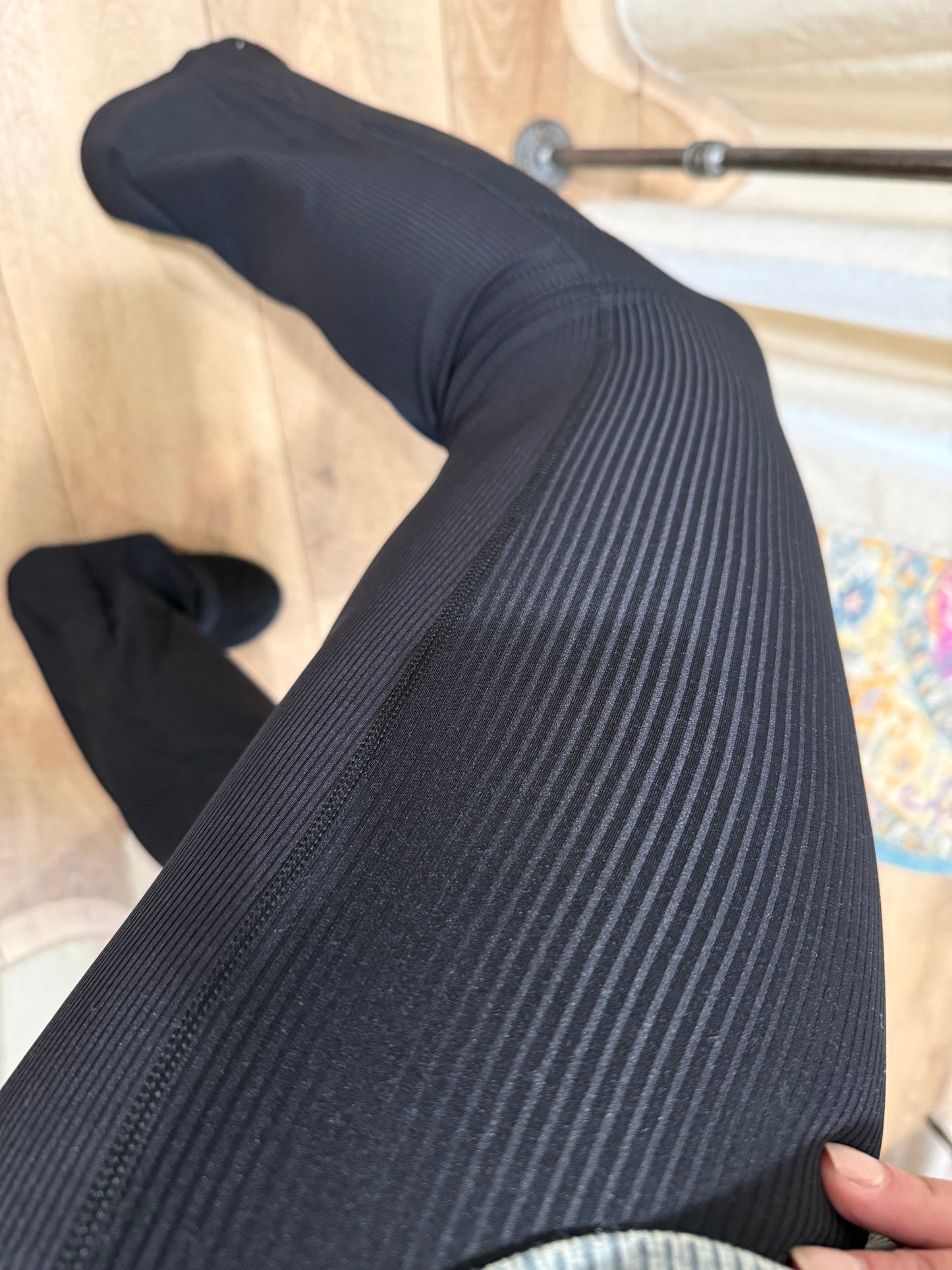 Ribbed Flare Leggings (Long Inseam 33”)