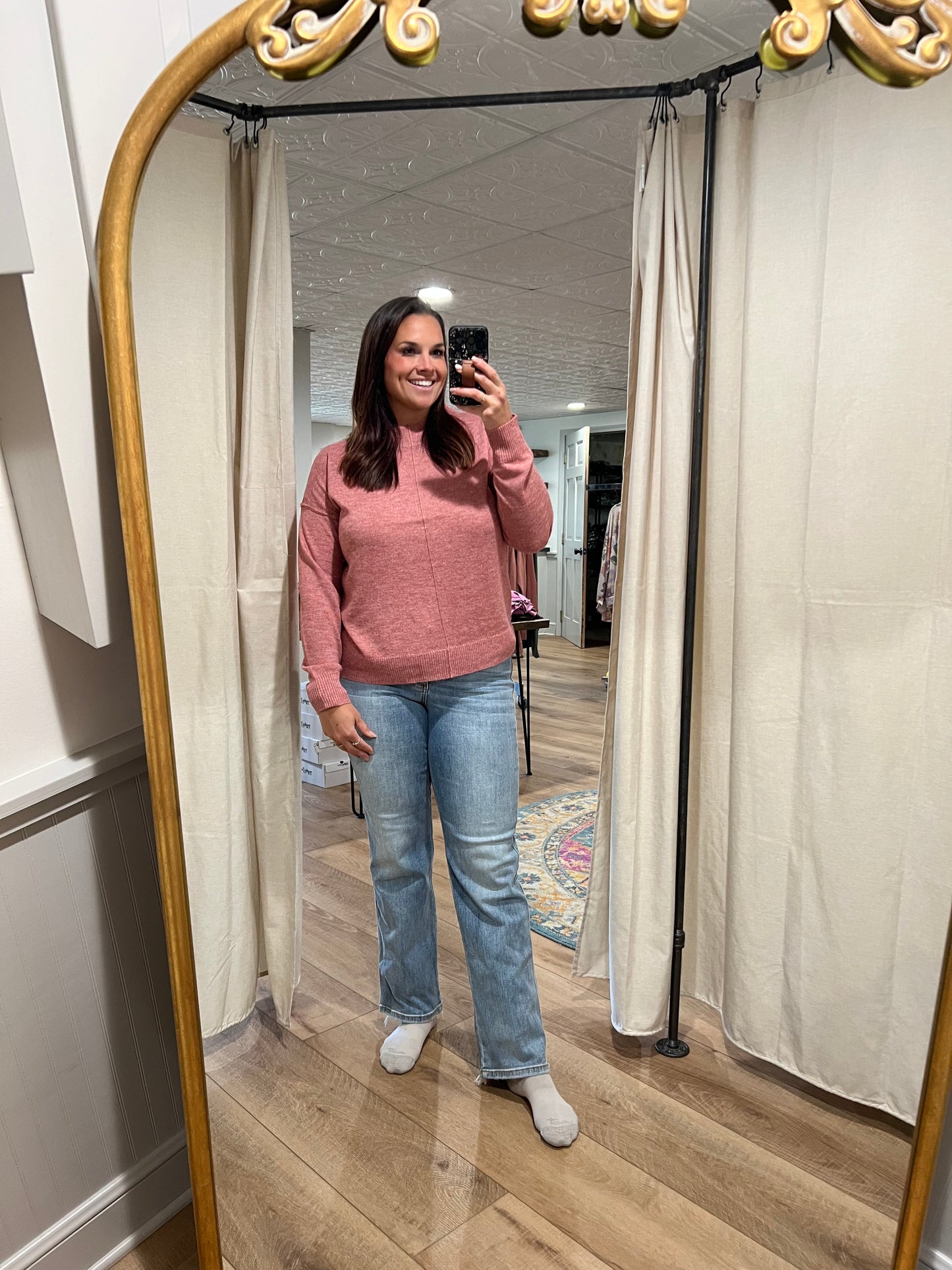 **Judy Blue Cell Phone Pocket Dad Jeans