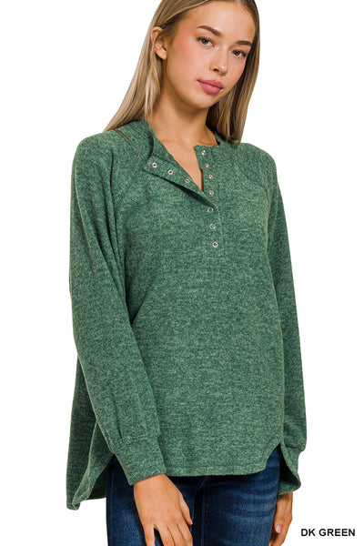 Melange Button Henley (2 Colors)