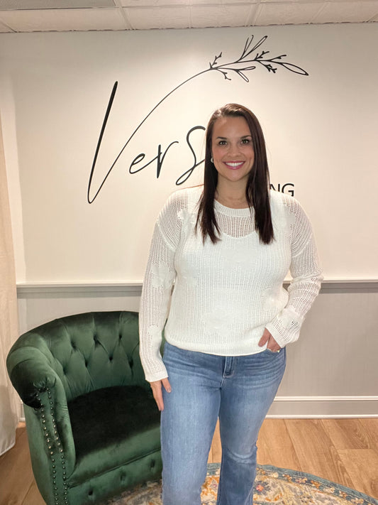 Daisy Knit Sweater (2 Colors)