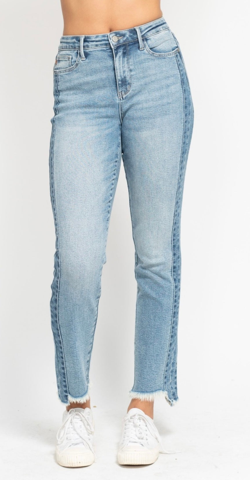 *Judy Blue Side Panel Slim Fit Jeans