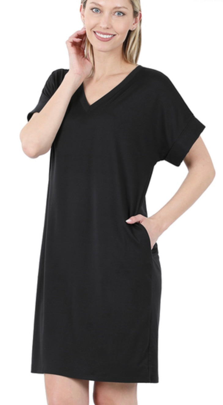 Vestido con Bolsillos (2 Colores)