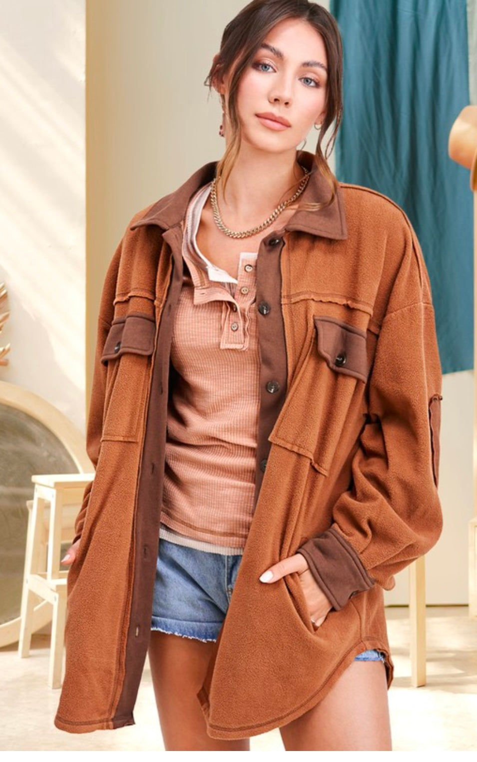 Fleece Button Up (2 Colors)