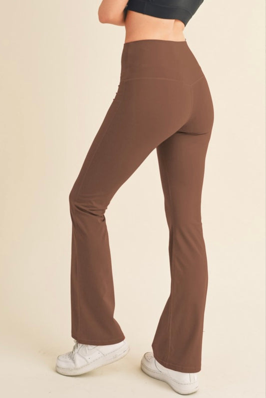 Coffee Flare Buttery Soft Leggings