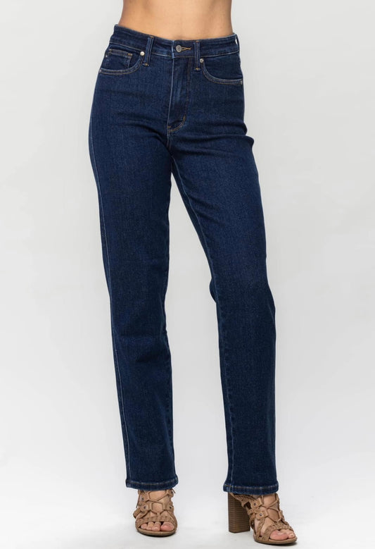 **Tummy Control Straight Leg Judy Blue Jeans