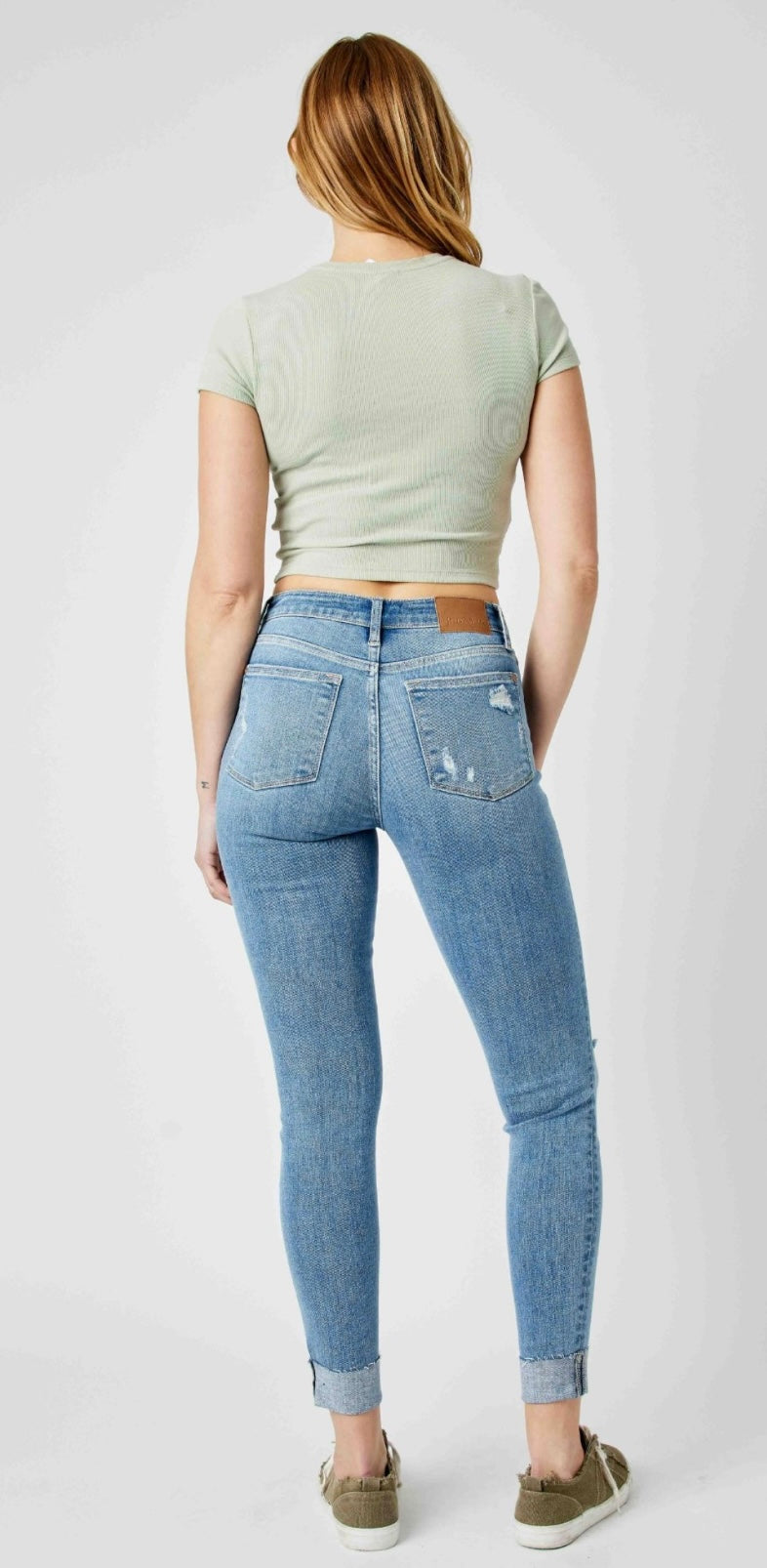 **Judy Blue Mid Rise Skinny Jeans