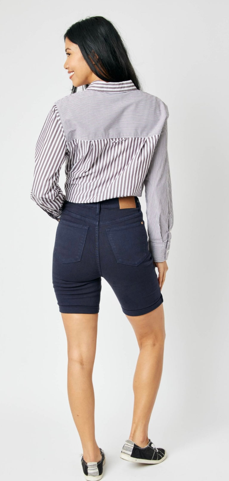 Judy Blue Navy Bermuda Shorts