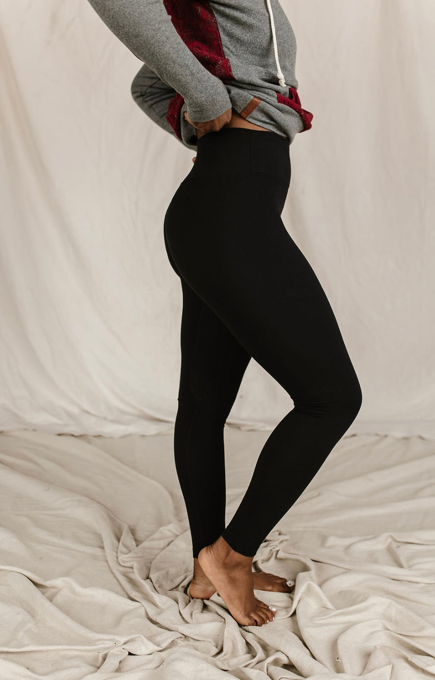 Ampersand Buttery Soft Black Leggings