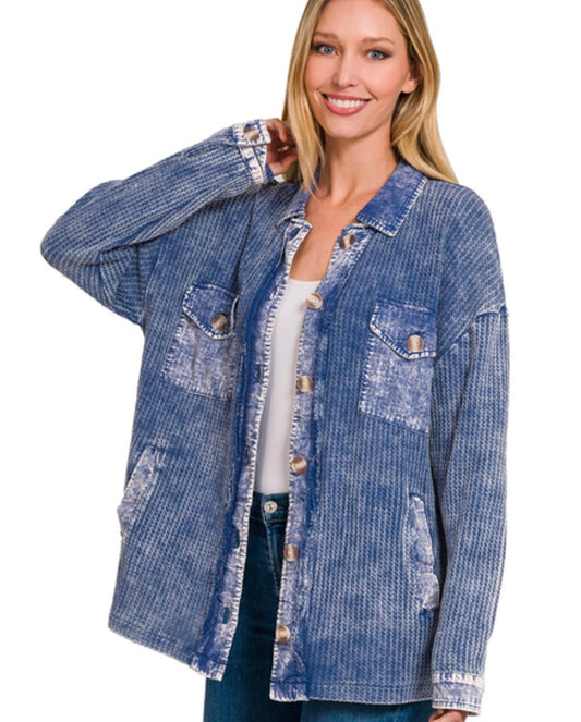 Acid Washed Shacket