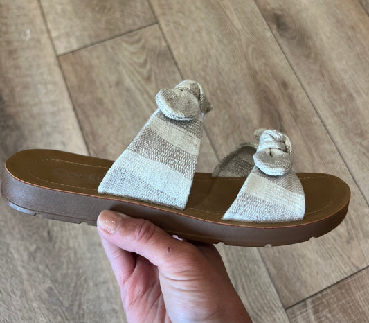 Corkys Tan Take A Bow Sandals