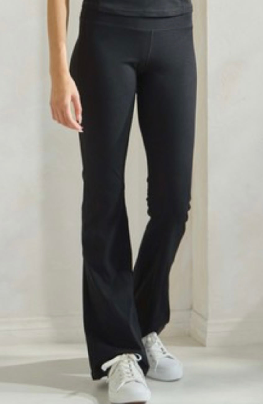 Ribbed Flare Leggings