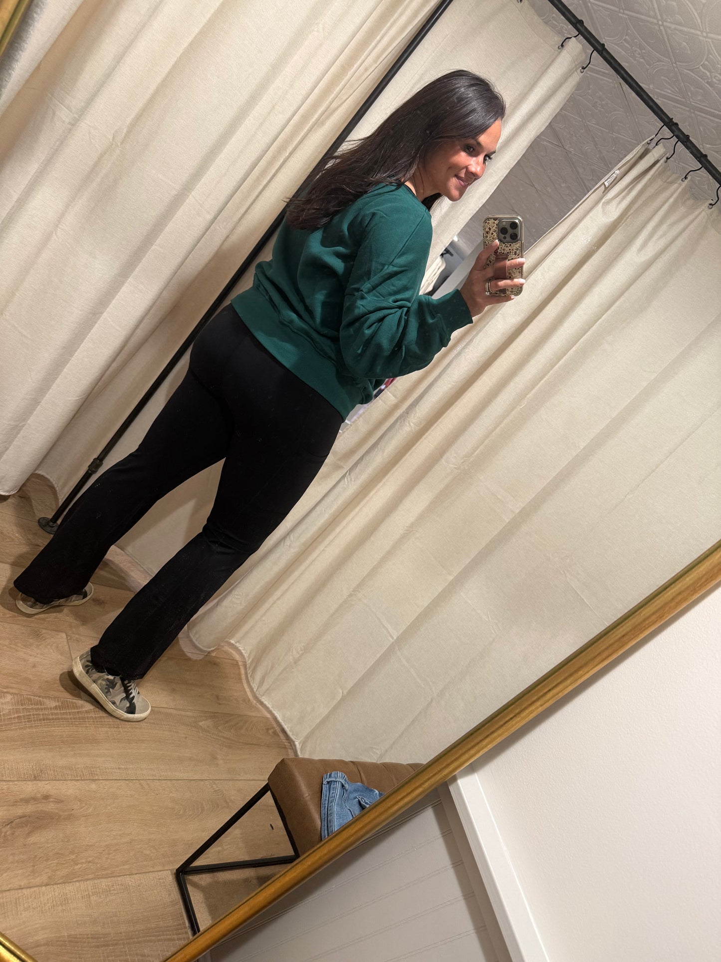 Straight Leg Leggings with Pockets