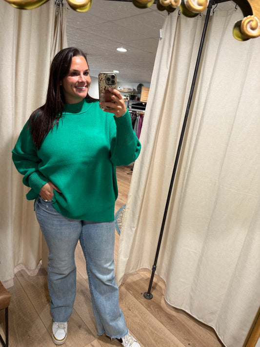 Side Slit Oversized Sweater