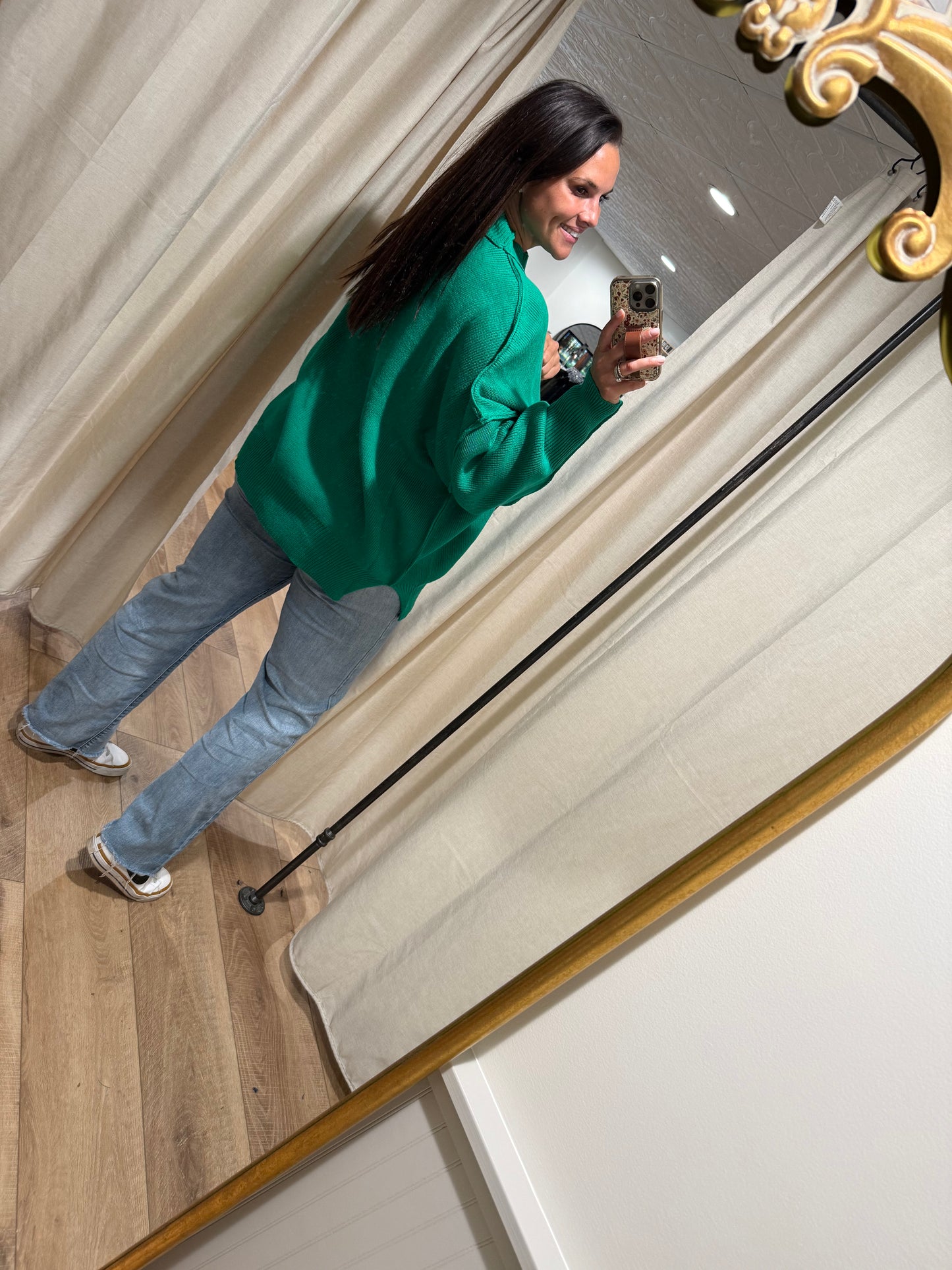 Side Slit Oversized Sweater
