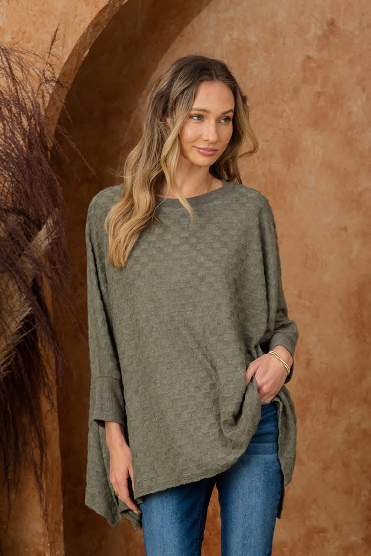 Olive Checkered Half Sleeve