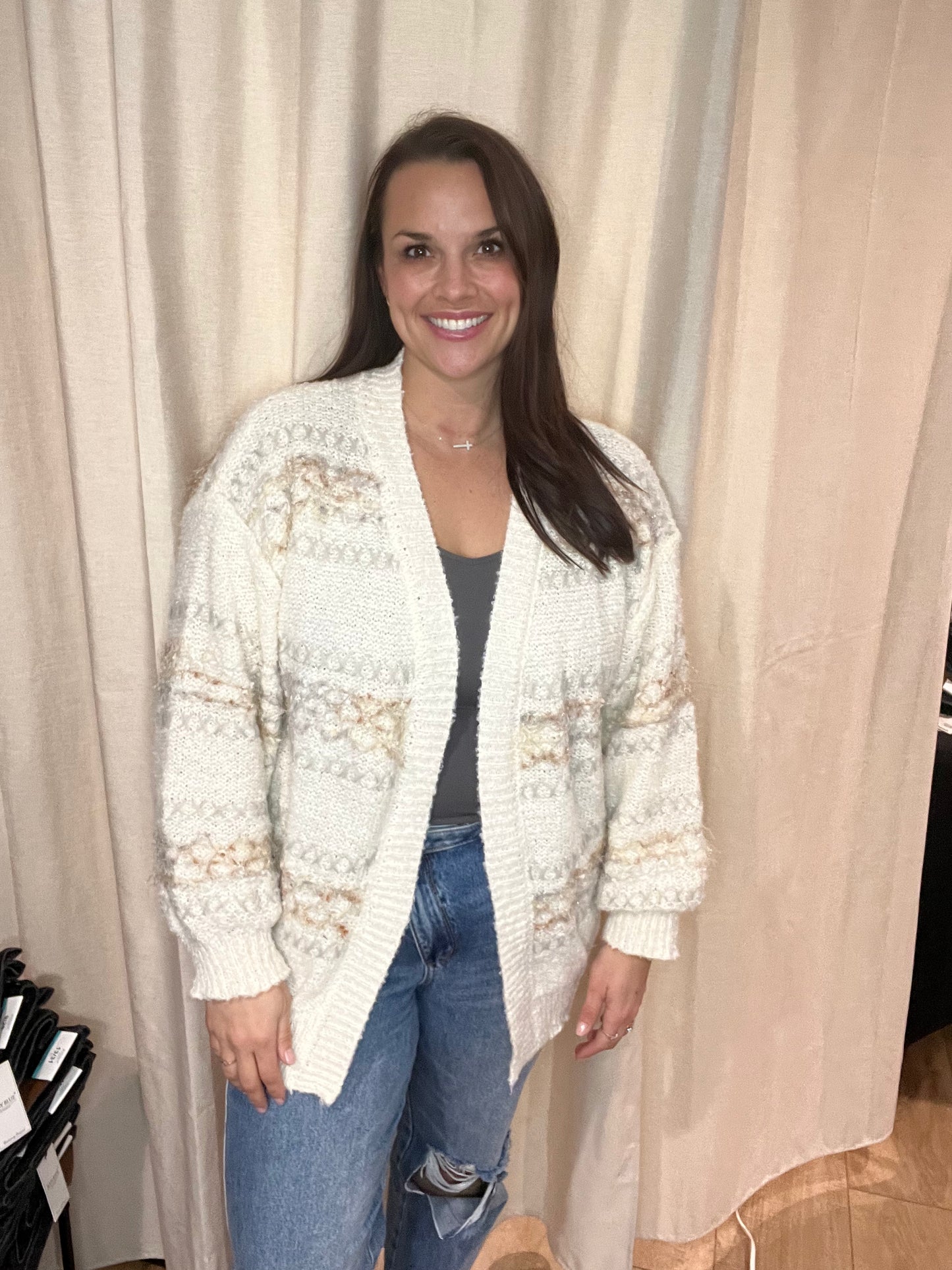 Ivory Sweater Cardigan