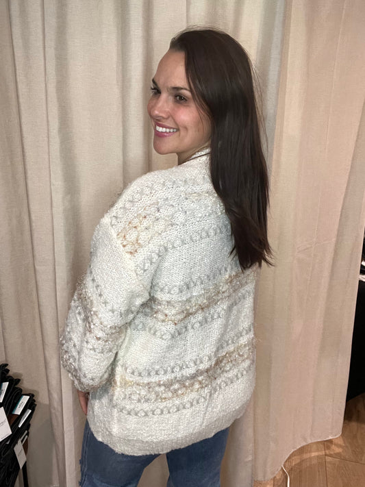 Ivory Sweater Cardigan