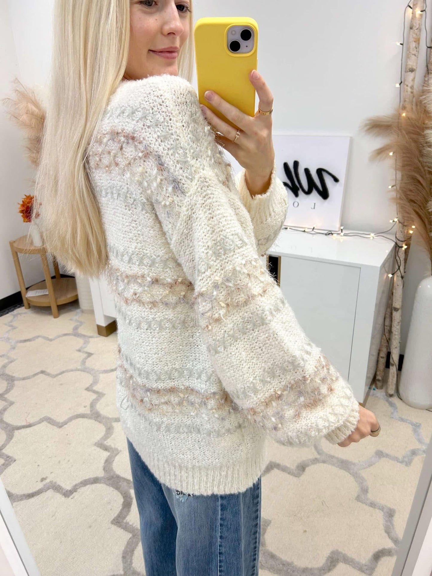 Ivory Sweater Cardigan