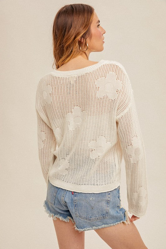 Daisy Knit Sweater (2 Colors)