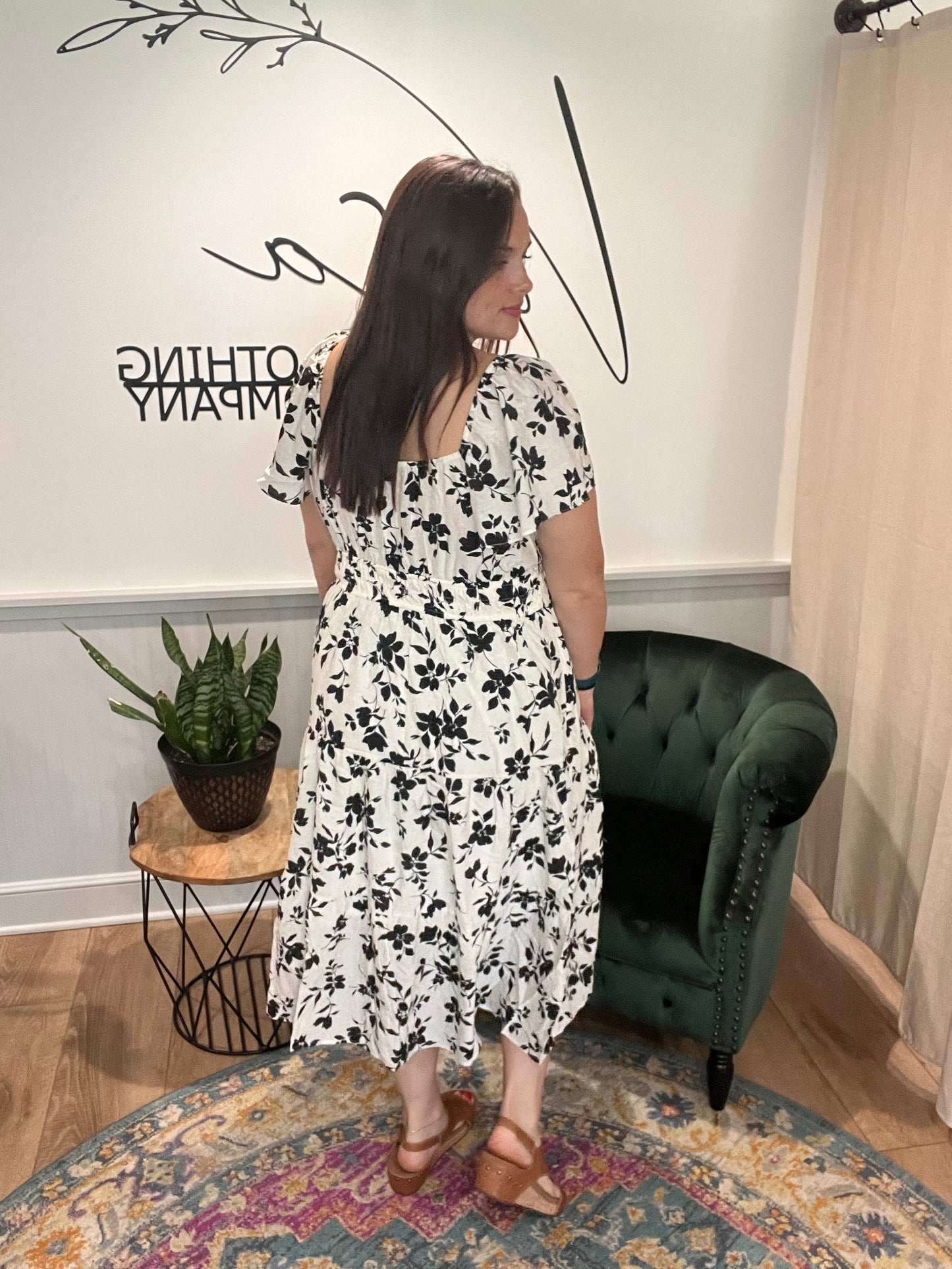 Floral Midi Dress (2 colors)