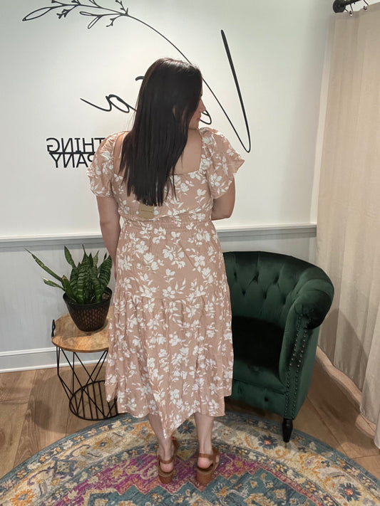 Floral Midi Dress (2 colors)