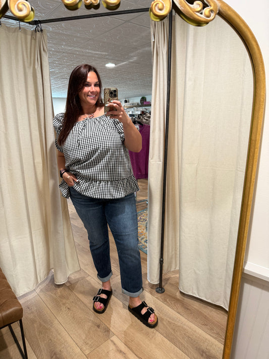 Judy Blue Dark Wash Boyfriend Jeans