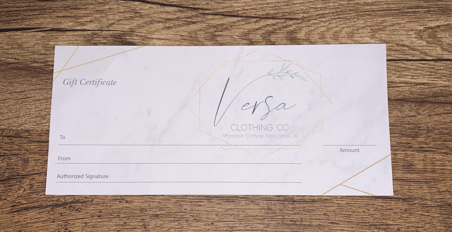 Physical Gift Card