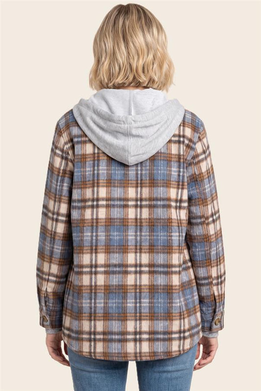 Staccato Blue / Brown Plaid Jacket