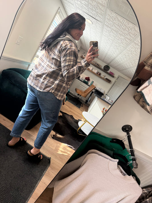 Staccato Blue / Brown Plaid Jacket