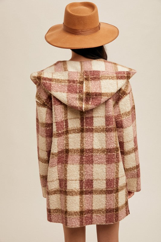 Blanket Stitch Hooded Cardigan / Jacket (2 Colors)