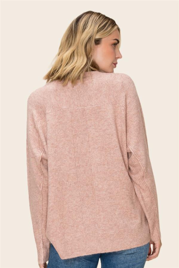 Staccato Mauve High- Low Sweater