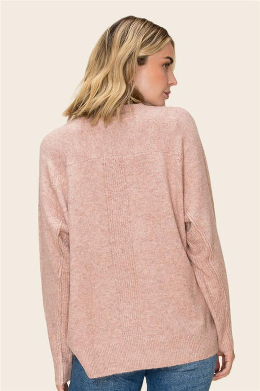 Staccato Mauve High- Low Sweater