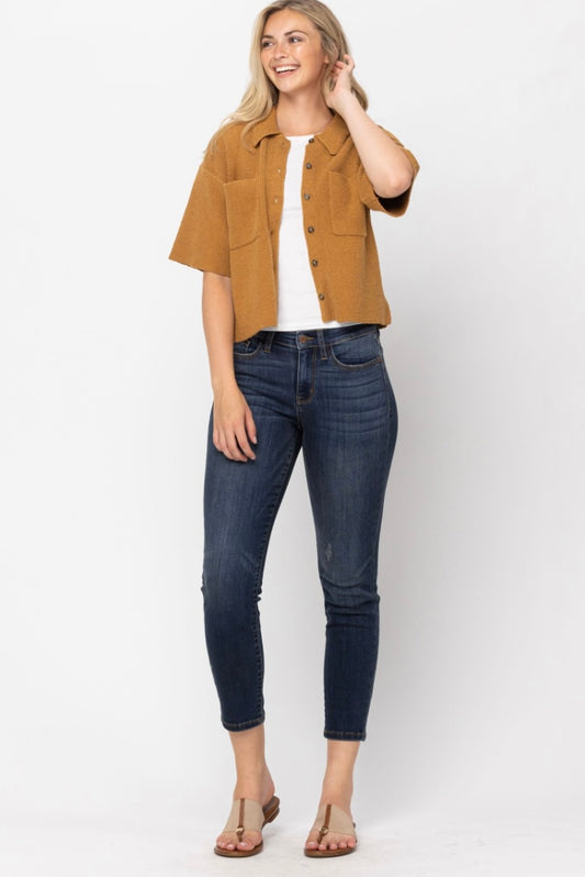 *Judy Blue Mid Rise Relaxed Fit Jeans