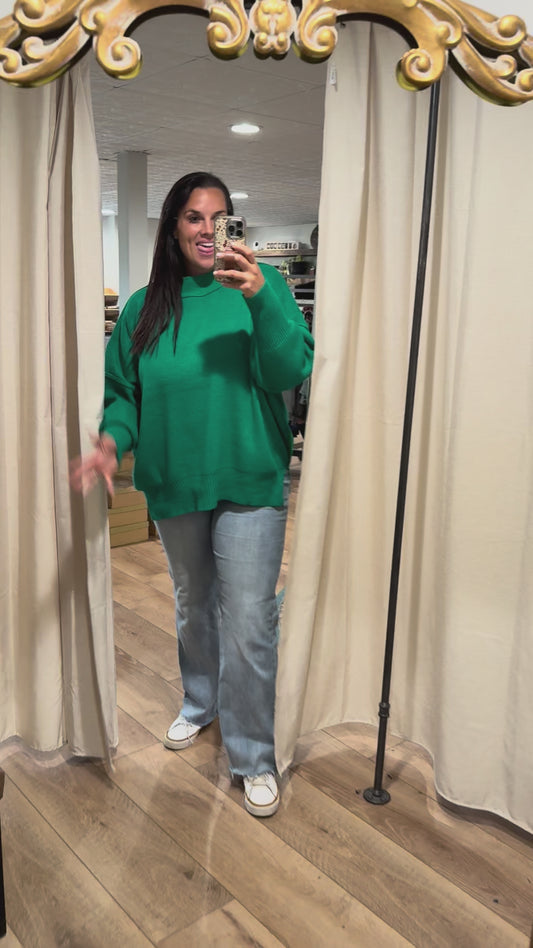 Side Slit Oversized Sweater