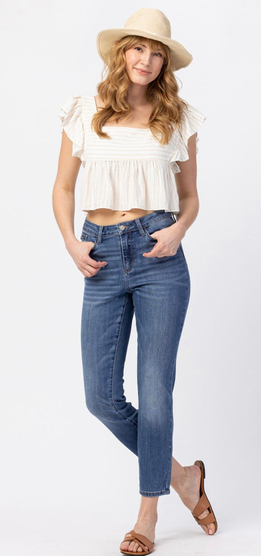 *Judy Blue High Rise Slim-Fit Jeans