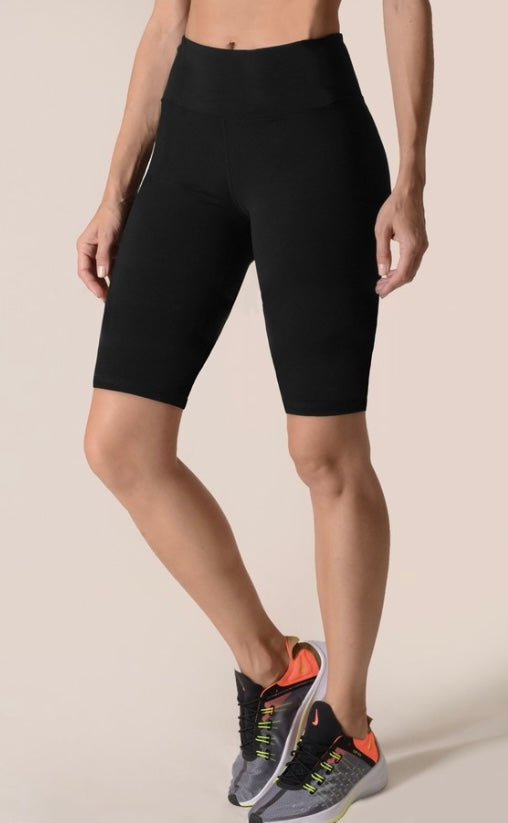 Black Buttery Soft Biker Shorts