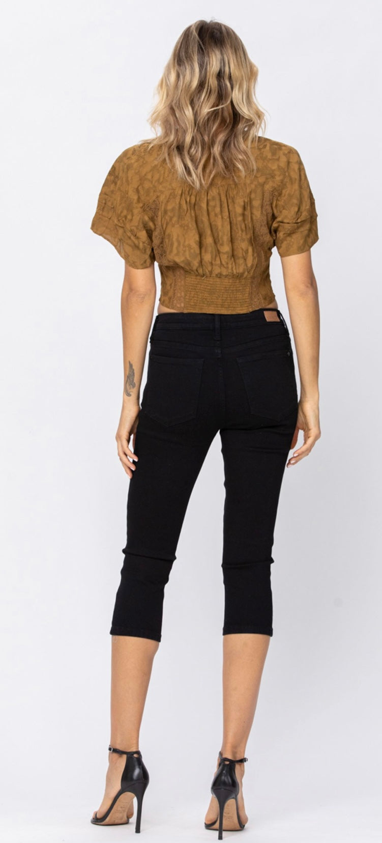 *Judy Capris ajustados negros azules