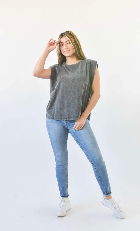 Mineral Washed Muscle Tee