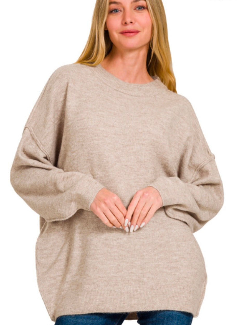 Oversized Melange Sweater