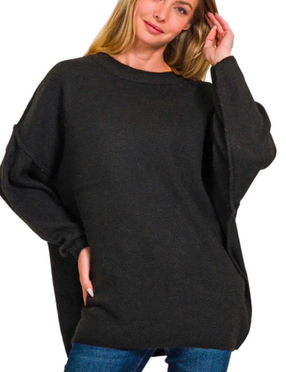 Oversized Melange Sweater