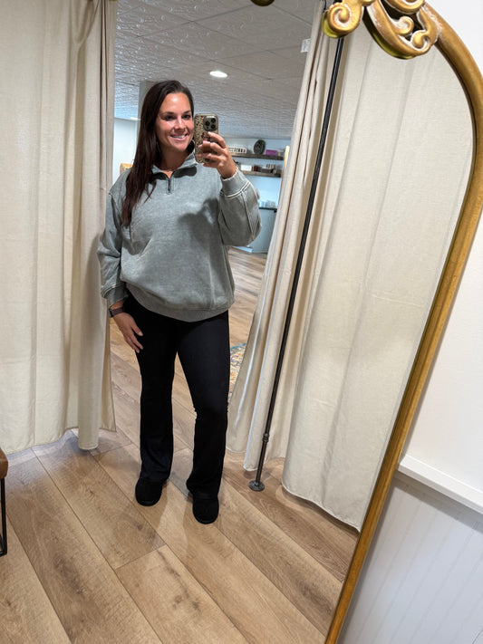 Ribbed Flare Leggings (Long Inseam 33”)