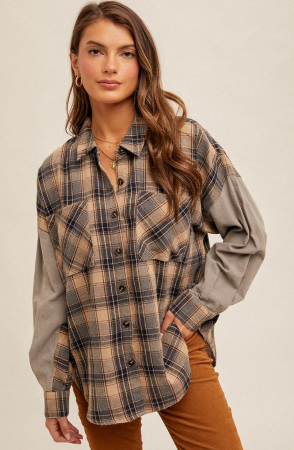 Slate Gray Button Down