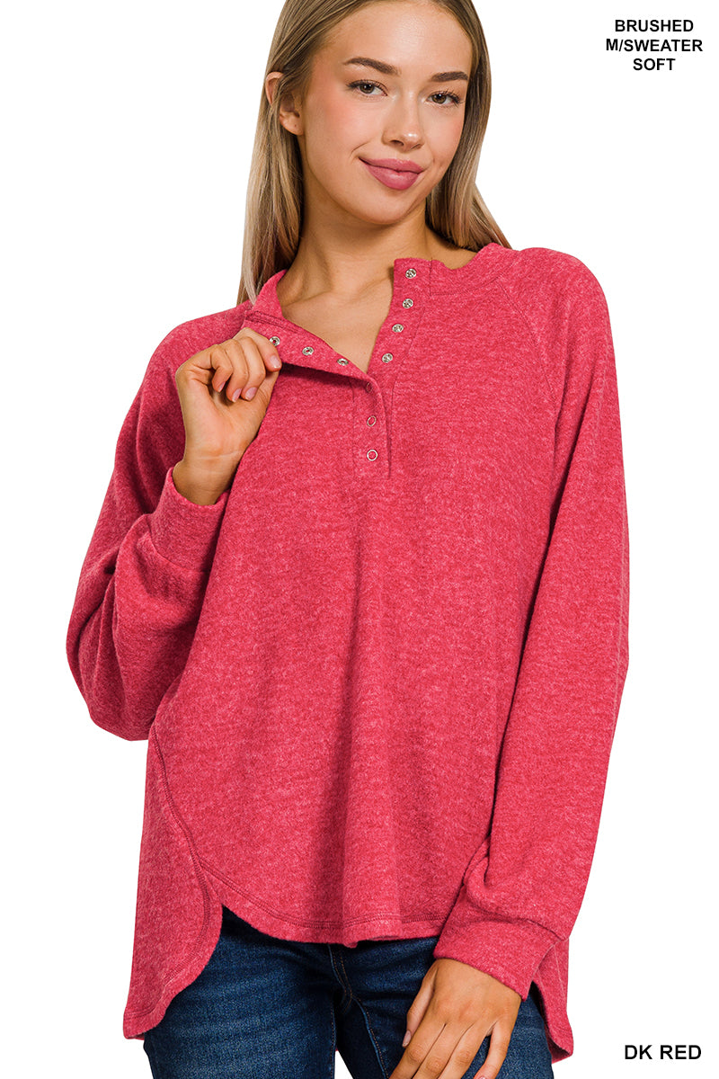 Melange Button Henley (2 Colors)