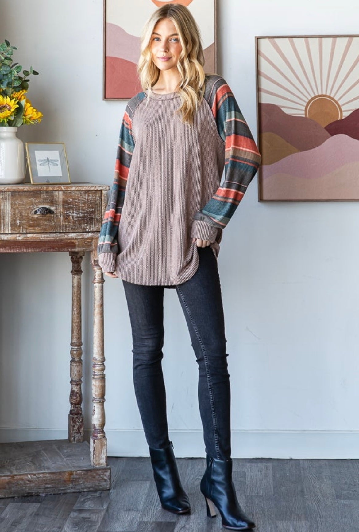 Fall Striped Long Sleeve (2 Colors)