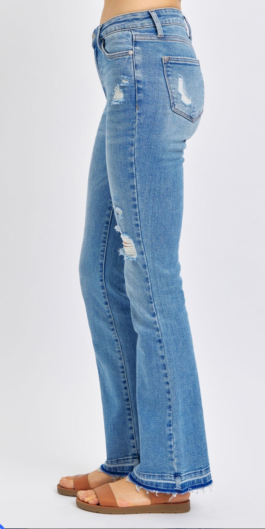 Judy Blue Distressed Bootcut Jeans