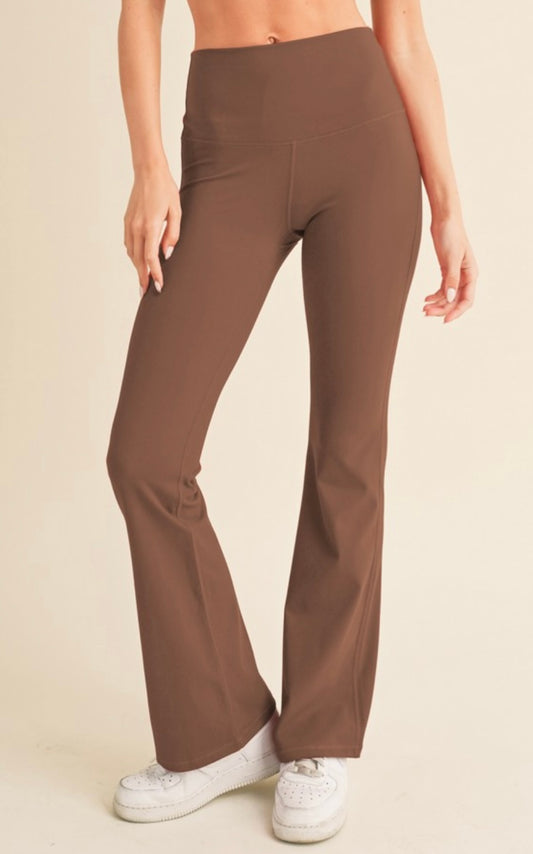 Coffee Flare Buttery Soft Leggings
