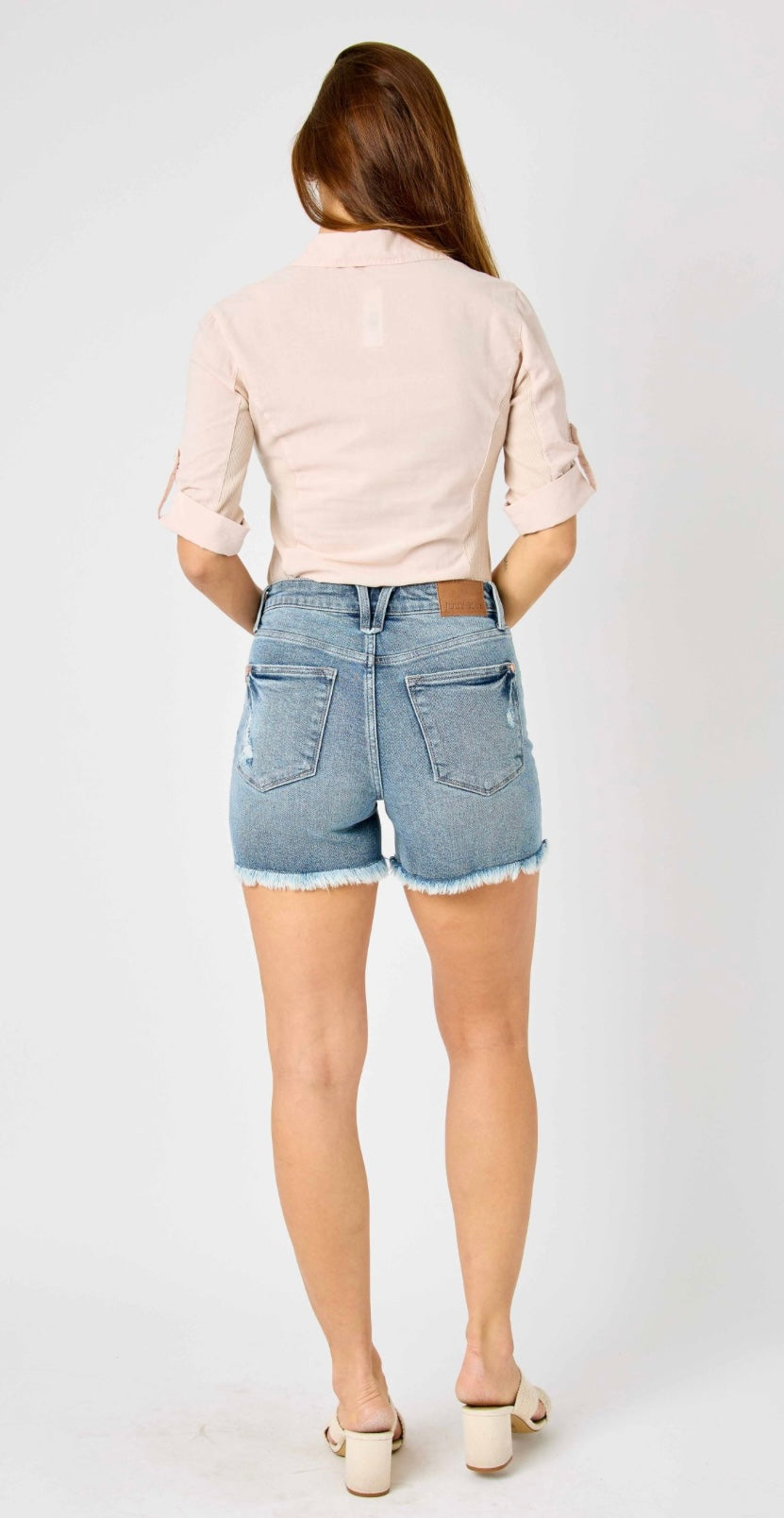Judy Blue High Rise Button Fly Shorts