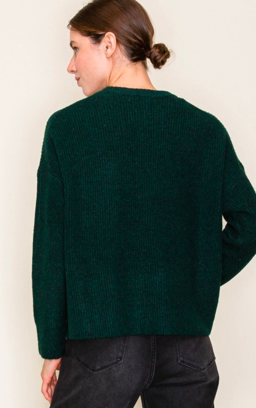 Hunter Green Pocket Sweater